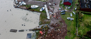 Flera danska samhällen översvämmade