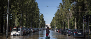 Översvämningar i Milano efter kraftigt regn