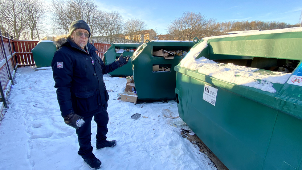Bengt Johansson skulle vilja se en bemannad återvinningscentral i Bråstorp dit invånarna enkelt kan ta sig med sitt avfall.