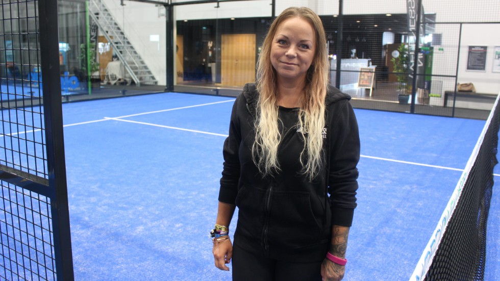 Sofia Svalin tänker använda en av padelbanorna på Nordic Wellness om det blir barndans till hösten.