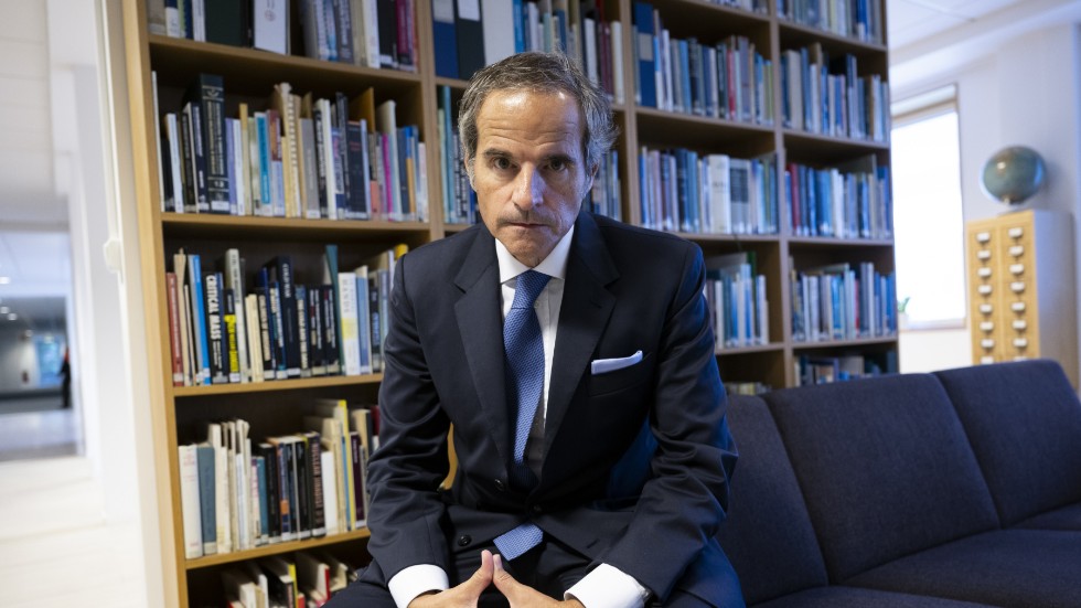 Rafael Grossi, generaldirektör för internationella atomenergiorganet IAEA, på besök i Stockholm i slutet av augusti.