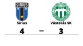 Sirius vann hemma mot Västerås SK