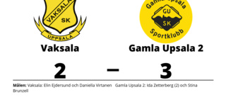 Tuff match slutade med seger för Gamla Upsala 2 mot Vaksala