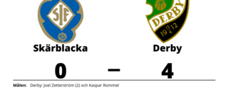 Derby har fyra raka segrar - vann mot Skärblacka med 4-0