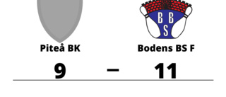 Bodens BS F segrare borta mot Piteå BK