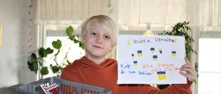 9-årige Hugo nådde målet - samlade in 10 001 kronor till Ukraina –  "Jag tycker att det är viktigt att hjälpa andra"