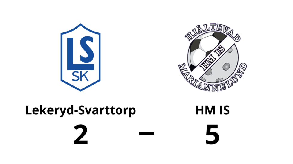 Lekeryd-Svarttorp förlorade mot HM IS