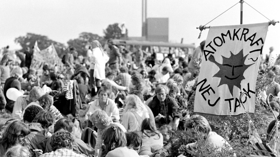  Om vi för fyrtio år sedan hade tagit till oss kraftfulla signaler för en mer hållbar framtid hade förutsättningarna nu varit självklara för alla, skriver Per Sundquist. Arkivbild från en demonstration mot kärnkraft vid Barsebäck i augusti 1982. 