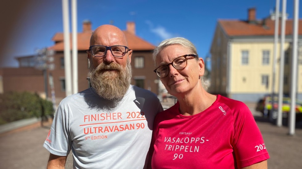 Janne Carlsson och Karin Schultz klarade Ultravasan i helgen. 