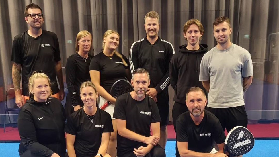 Nordic Wellness Hultsfreds lag som tog hem hallkampen i padel.