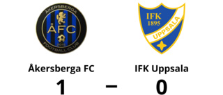 IFK Uppsala föll med 0-1 mot Åkersberga FC