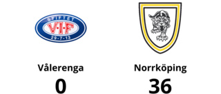 Norrköping utklassade Vålerenga - vann med 36-0