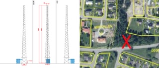 MOTSTÅND: Grannar ville stoppa 35 meter högt torn