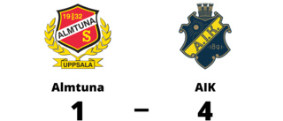 Almtuna föll i toppmötet mot AIK
