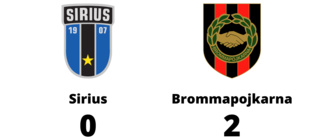 Sirius föll mot Brommapojkarna med 0-2