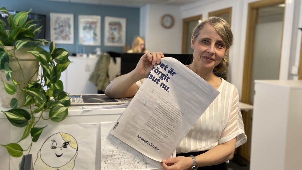 Katrineholms-Kurirens chefredaktör Ida Lithell svarar på läsarnas frågor på Pressfrihetens dag.  