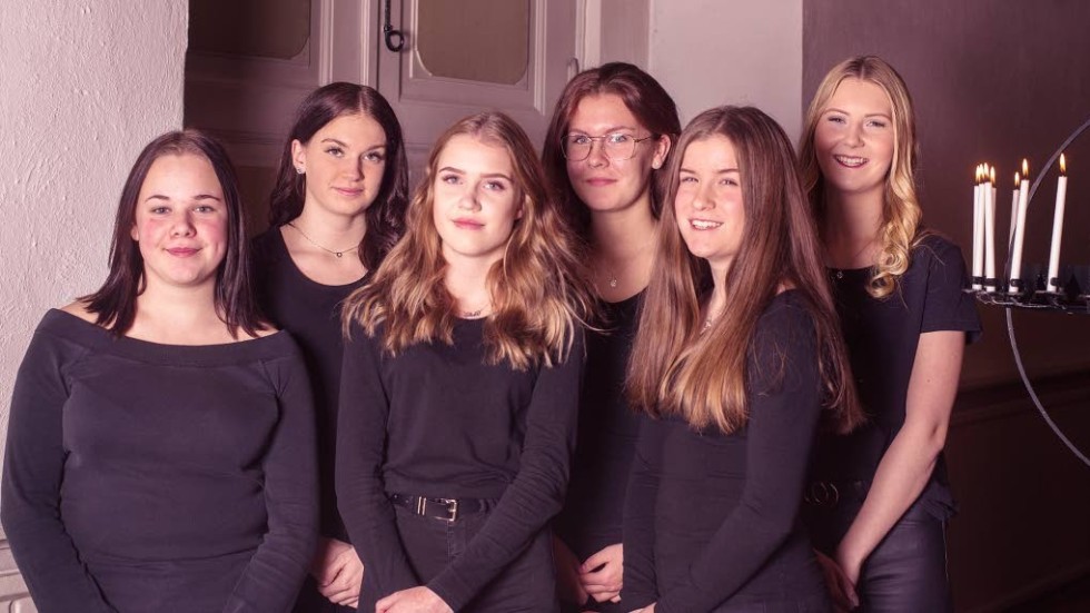 Sandra Björk, Elise Jennersjö, Elida Andersson, Tilda Sjöö, Moa Myrlander och Emma Björk är kandidaterna till Kristdala Lucia 2018.