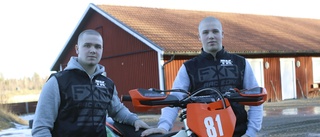 Bröderna Karlsson gillar att ge gas på två hjul