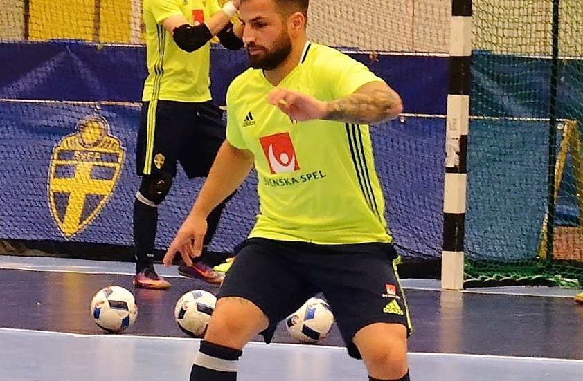 Igge Malki är en av de mest framträdande spelarna i Norrköping Futsal Klubb. Han har nu fått chansen i svenska landslaget. Foto: Pär Augustsson, Norrköping Futsal Klubb.