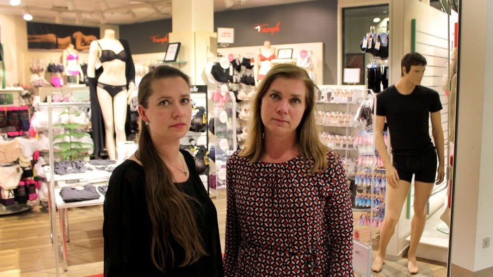 Efter 44 år i Filbytergallerian slår Mays shop igen. Bolaget har försatts i konkurs. Systrarna Kicki Karlsson, till vänster, och Carina Rynestad startar snart en utförsäljning.