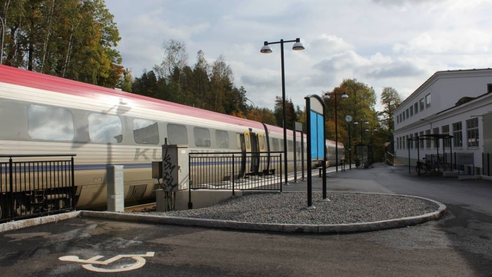 Fortfarande återstår en hel del att göra på tågstationen i Överum.