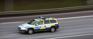 Bilist försökte fly från polisen