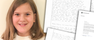 Dora, 11, fick svar från statsministern