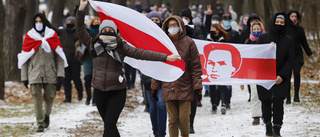 Många gripna vid nya protester i Belarus