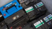60 bilbatterier stals på Återbruket