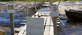 Bästa fiskeplatsen i Kukkolaforsen har spolats bort