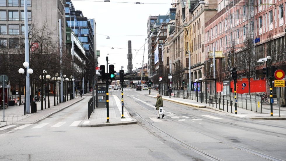 Ljudvolymen i Stockholm sjönk drastiskt när Folkhälsomyndighetens rekommendationer kom. Arkivbild.