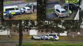Polisinsats i Luleå – bil prejad på Södra Hamnleden