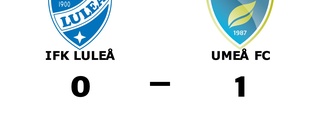 Förlust för IFK Luleå hemma mot Umeå FC