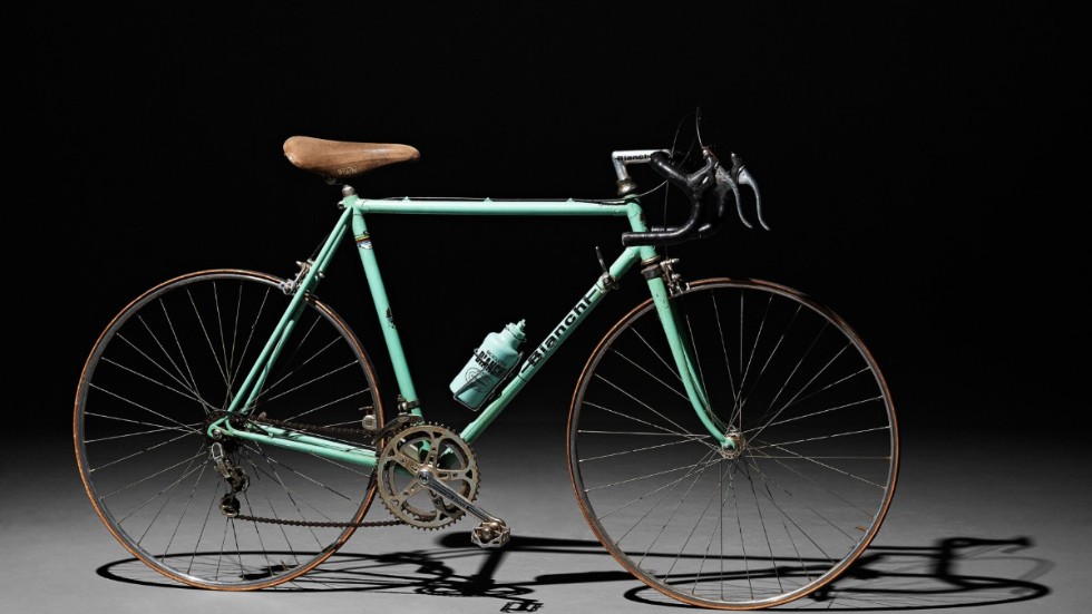 Lars Noréns cykel av märket Bianchi. Även den säljs på auktion på Bukowskis. Pressbild