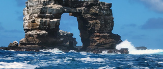 Känd klippformation vid Galápagos kollapsar
