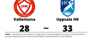 Uppsala HK vann borta mot Vallentuna