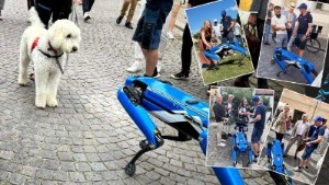 Gruvjättens robothund gör succé i Almedalen • "En gång var det en liten hund som bet honom i ankeln"