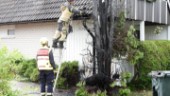 Ogräsbekämpning orsakade brand – spred sig till hustak