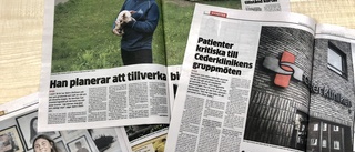 Många stora bilder och liten text i Piteå-Tidningen