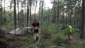 Gräsbrand utanför Uppsala: "Det pyr i marken"