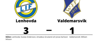 Lenhovda vann mot Valdemarsvik på hemmaplan