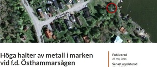 Höga halter av bly i marken