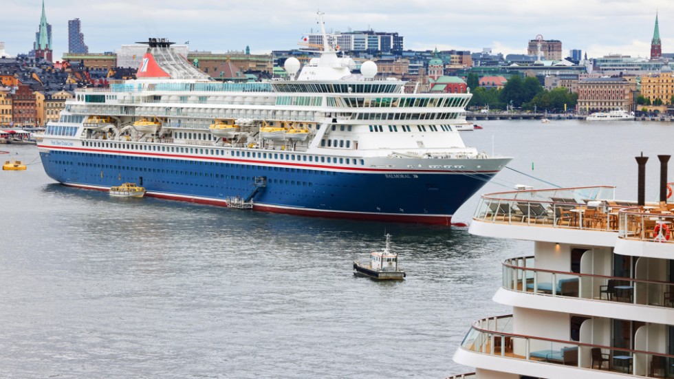 Ett av kryssningsfartygen som kom till Stockholm förra året. Arkivbild.
