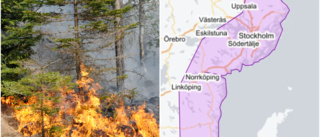 SMHI varnar: Stor risk för skogsbrand i Eskilstuna