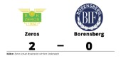 Förlust med 0-2 för Borensberg mot Zeros