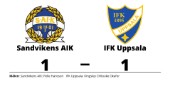 Efterlängtad poäng för IFK Uppsala - steg åt rätt håll mot Sandvikens AIK