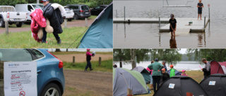 Trots regn och badförbud: Lek och fiske i Stjärnevik