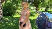 Helena, 15, i storslagen entré – kommer till balen i traktor