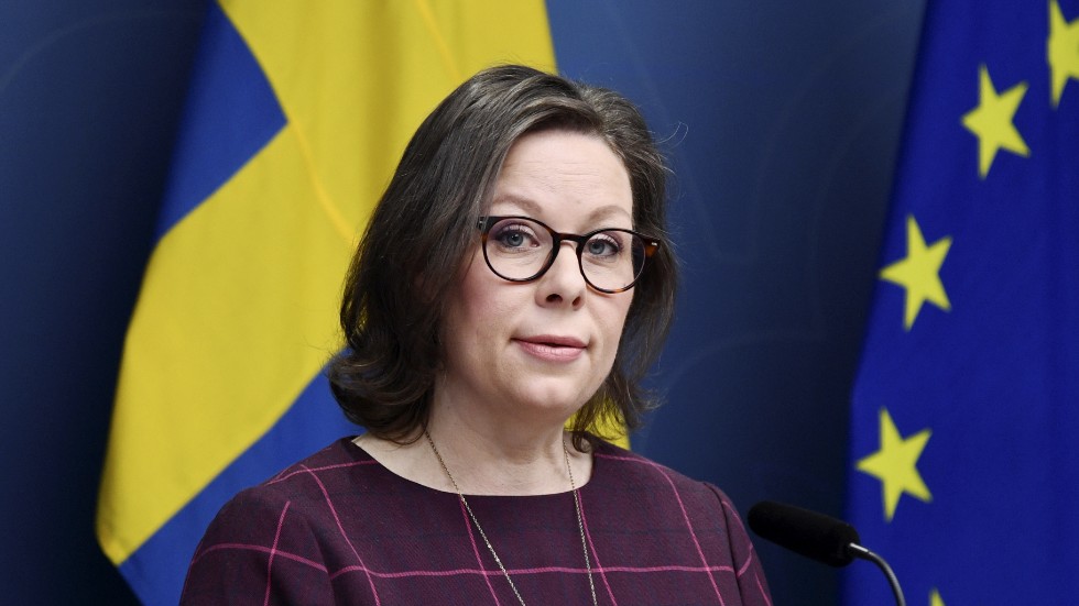 Migrationsminister Maria Malmer Stenergard (M). Arkivbild