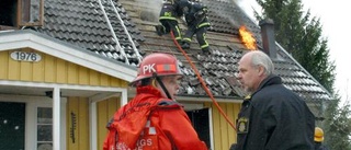 Våldsam brand i Horn